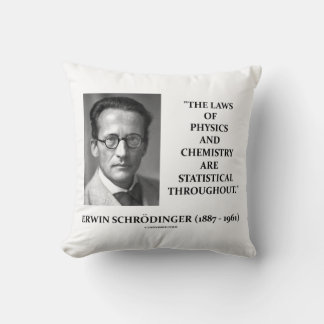 Erwin Schrödinger Natuurkunde Scheikunde Statistis Kussen