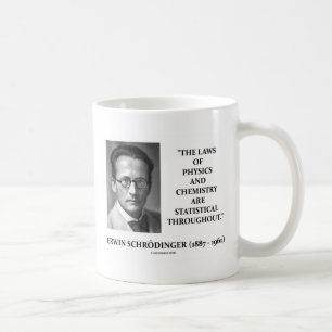 Erwin Schrödinger Physics Chemistry Statistical Koffiemok