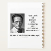 Erwin Schrödinger Physics Chemistry Statistical Planner (Achterkant)