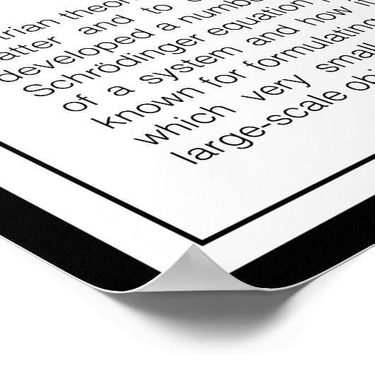 Erwin Schrodinger Poster (Hoek)