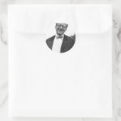 erwin schrodinger ronde sticker (Tas)