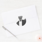 erwin schrodinger ronde sticker (Envelop)