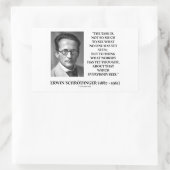 Erwin Schrödinger Task denkt dat nog niemand dacht Rechthoekige Sticker (Tas)