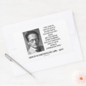 Erwin Schrödinger Task denkt dat nog niemand dacht Rechthoekige Sticker (Envelop)