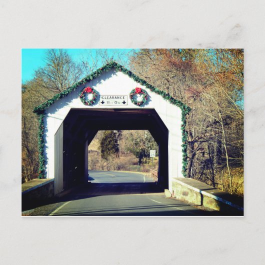 Erwinna Covered Bridge Briefkaart (Voorkant)