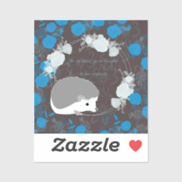 Erwl, bloem, blauw, mandala, zen, chakra sticker