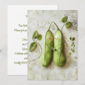 Erwt in de peul | Tuin knuffels Kaart (Voorkant / Achterkant)