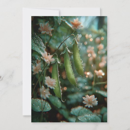 Erwt in de peul | Zoete spruiten Kaart (Voorkant)