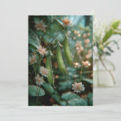 Erwt in de peul | Zoete spruiten Kaart (Staand voorkant)