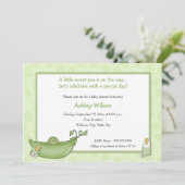 Erwt in de pod Baby Shower-uitvindingen Kaart (Staand voorkant)