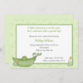 Erwt in de pod Baby Shower-uitvindingen Kaart (Voorkant / Achterkant)