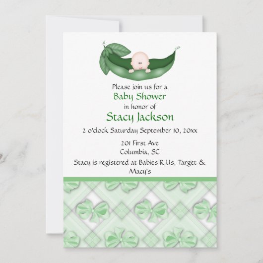 Erwt in de Pod Kaart (Voorkant)