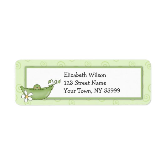 Erwt in de Pod Return Address Labels (Voorkant)
