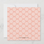 Erwt in een Baby shower voor podmeisje Kaart (Achterkant)