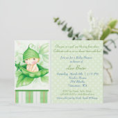 Erwt in een peul kaart (Staand voorkant)