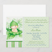 Erwt in een peul kaart (Voorkant / Achterkant)