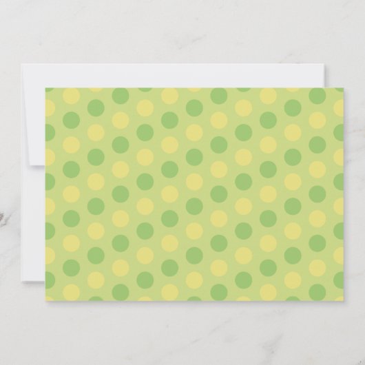 Erwt in een Pod Baby shower Uitnodiging - Neutraal (Achterkant)