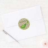 Erwt in een pod Baby showers Sticker - Groen (Envelop)