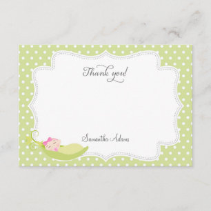 Erwt in een pod Dank je kaart