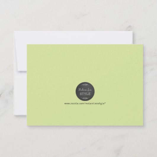 Erwt in een pod Dank je kaart (Achterkant)