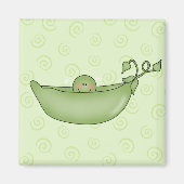  Erwt in een Pod magneet (Voorkant)