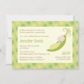 Erwt in een Pod Neutraal Baby shower Invitation Kaart (Voorkant)