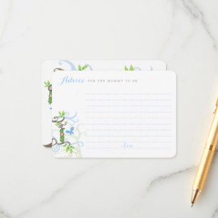 Erwt In Een Pod Tuin Jongen Baby shower Spel Mama Advieskaart