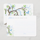 Erwt In Een Pod Tuin Jongen Baby shower Spel Mama Advieskaart (Voorkant / Achterkant)