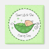 Erwt in mijn Pod gepersonaliseerde magneet (Voorkant)