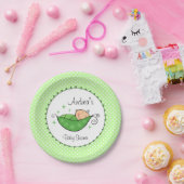 Erwt in mijn pod papieren bordje (Feest)