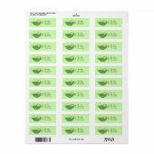 Erwt in My Pod Aangepast label (Full Sheet)