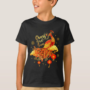 Erwt Mahjong Cheers Bird Bam Chinese Mah Jong Spel T-shirt