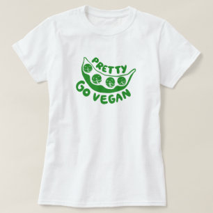erwten alsjeblieft ga Vegan Cute Pun Fun Green T-shirt