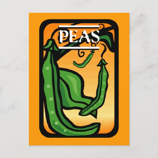 Erwten Briefkaart (Voorkant)