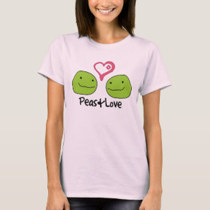 Erwten en liefde t-shirt