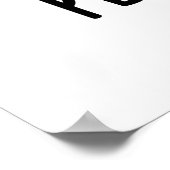 Erwten en stilte Funny Veggie Pea Pun Poster (Hoek)