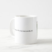 Erwten en wortelen koffiemok (Voorkant links)