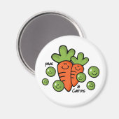 Erwten en wortelen magneet (Voorkant / Achterkant)