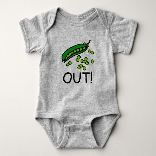 Erwten eruit! Eendelig Baby T-shirt (Voorkant)