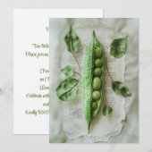 Erwten in de pod | Snug & Sweet Kaart (Voorkant / Achterkant)