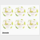 Erwten in een kindermeisje Dank je wel Ronde Sticker (Vel)