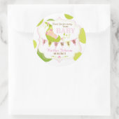 Erwten in een kindermeisje Dank je wel Ronde Sticker (Tas)