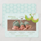 Erwten in een kindertehuis kaart (Voorkant / Achterkant)