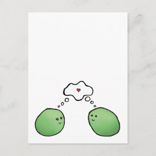 Erwten in een peul briefkaart