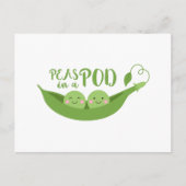 erwten in een peul briefkaart (Voorkant)