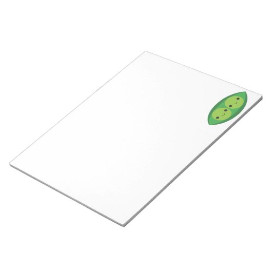 Erwten in een peul notitieblok (Schuin)