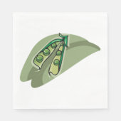 erwten in een peul servet (Voorkant)