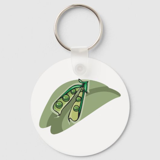 erwten in een peul sleutelhanger (Achterkant)