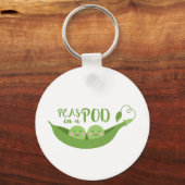 erwten in een peul sleutelhanger (Voorkant)