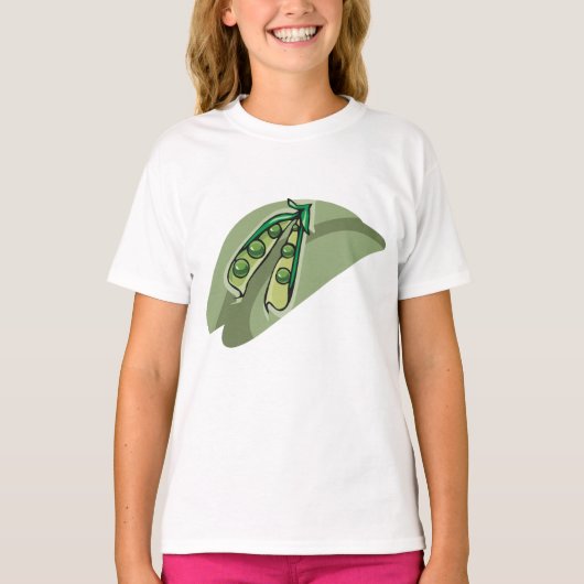 erwten in een peul t-shirt (Voorkant)